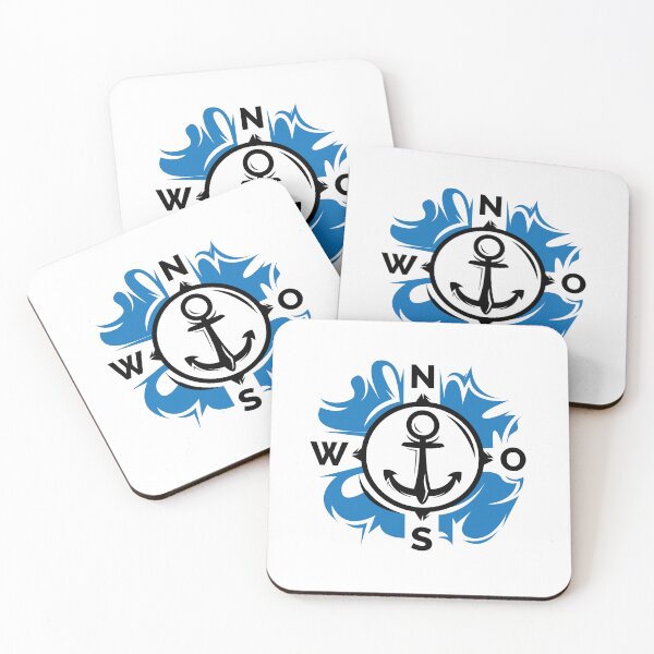 Item preview, Anchor Compass Sea Symbol North East South West - old ship designed and sold by AndreMi.