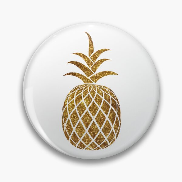 Item preview, Gold Glitter Pineapple designed and sold by starrylite.