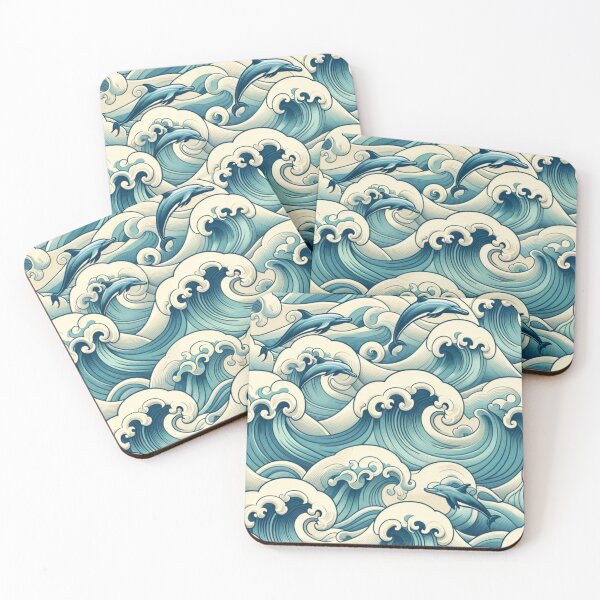 Item preview, ocean waves pattern designed and sold by CoussaZau.