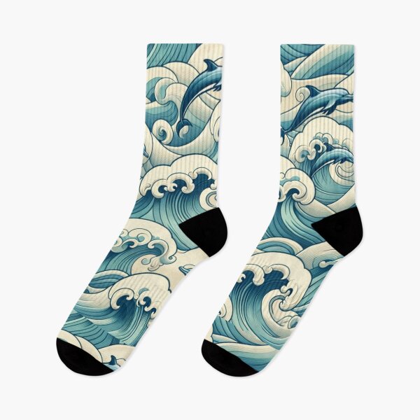 Item preview, ocean waves pattern designed and sold by CoussaZau.
