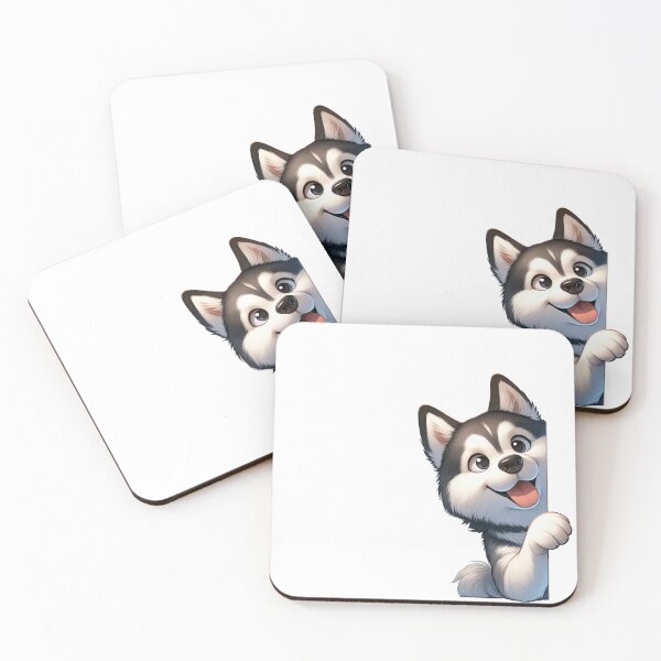 Item preview, Peeking Siberian Husky - White designed and sold by FoxfireStardust.