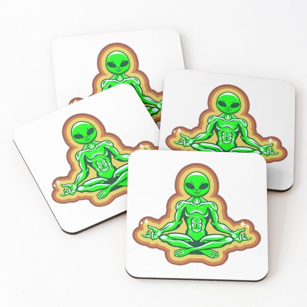 Item preview, Aliens meditating in the universe designed and sold by tanapong51.