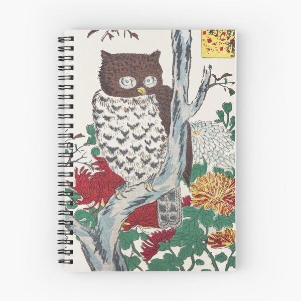 Item preview, Copy of HD. Horned Owl and Chrysanthemum, by Utagawa Hiroshige  designed and sold by MINDTHECHERRY.