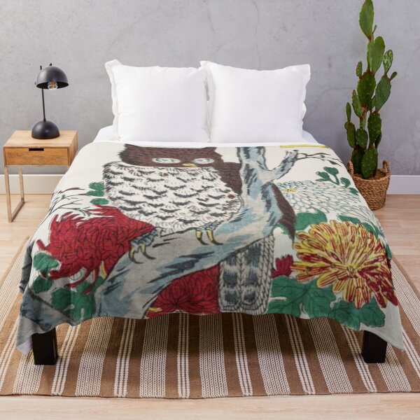 Item preview, Copy of HD. Horned Owl and Chrysanthemum, by Utagawa Hiroshige designed and sold by MINDTHECHERRY.