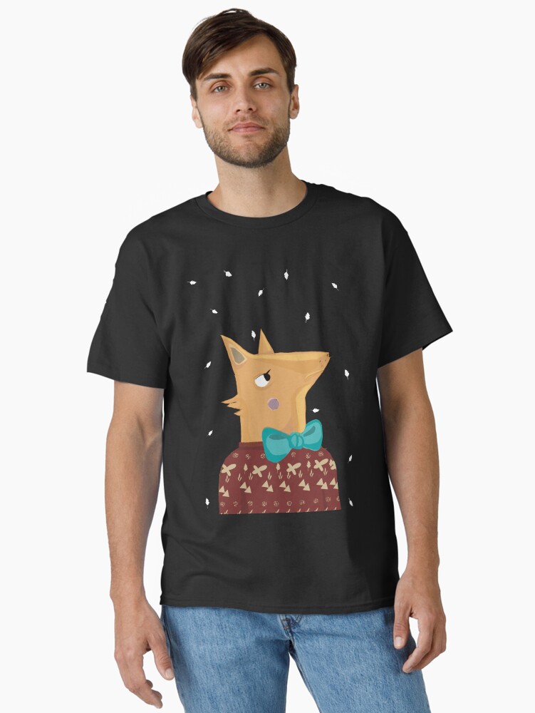 Thumbnail 2 of 7, Classic T-Shirt, Fox designed and sold by Hyssopartz.