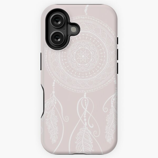 Vista previa del artículo con la obra «Hermoso mandala de atrapasueños blanco dibujado a mano», diseñado y vendido por NdesignTrend.