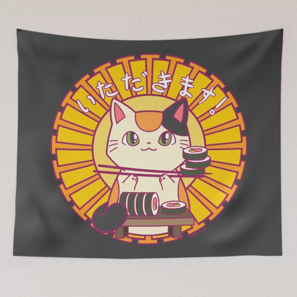 Item preview, Sushi Cat - time to eat designed and sold by SamInJapan.