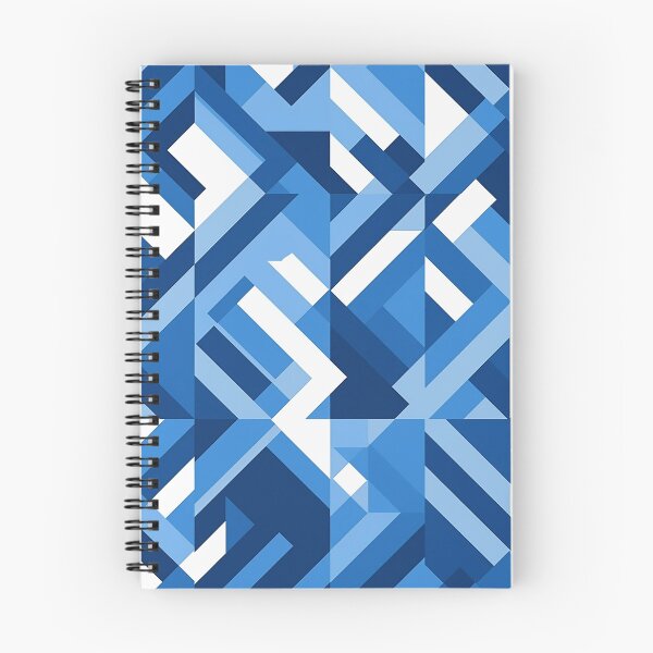 Item preview, Geometric Monochromatic Blue Pattern 3 designed and sold by panchiTWO.
