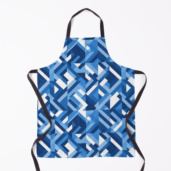 Item preview, Geometric Monochromatic Blue Pattern 3 designed and sold by panchiTWO.