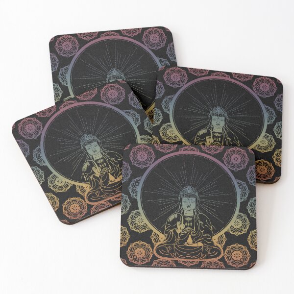 Item preview, Kuan Yin Sattva - Coal + Rainbow Sunset designed and sold by Irene Estelle.