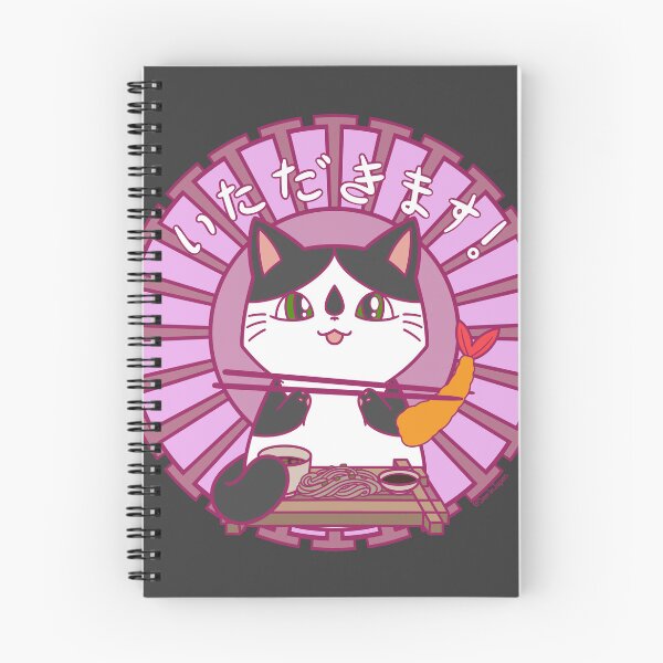 Item preview, New Year’s Soba Cat - time to eat designed and sold by SamInJapan.
