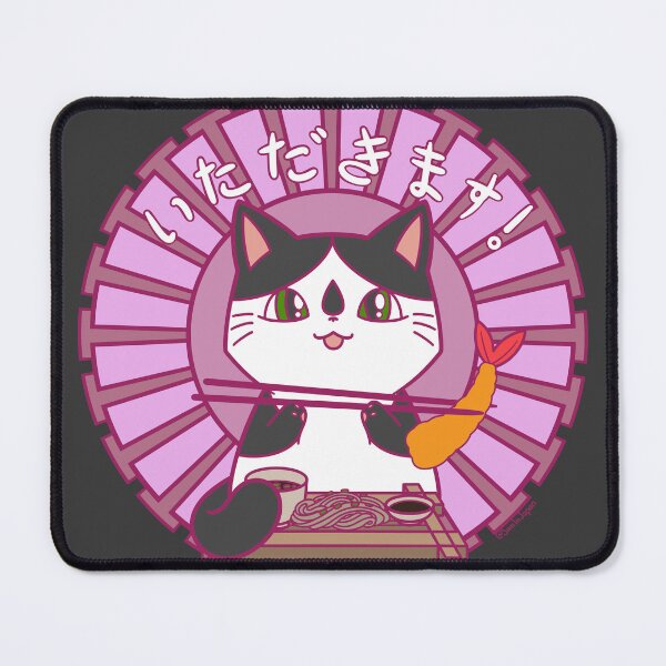 Item preview, New Year’s Soba Cat - time to eat designed and sold by SamInJapan.