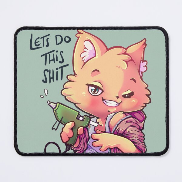 Item preview, Catgirl with hot glue designed and sold by Allraunde.art.