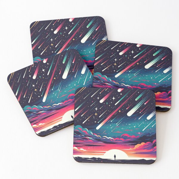 Item preview, Meteor Shower Majesty - Vibrant Cosmic Display designed and sold by bsilvia.