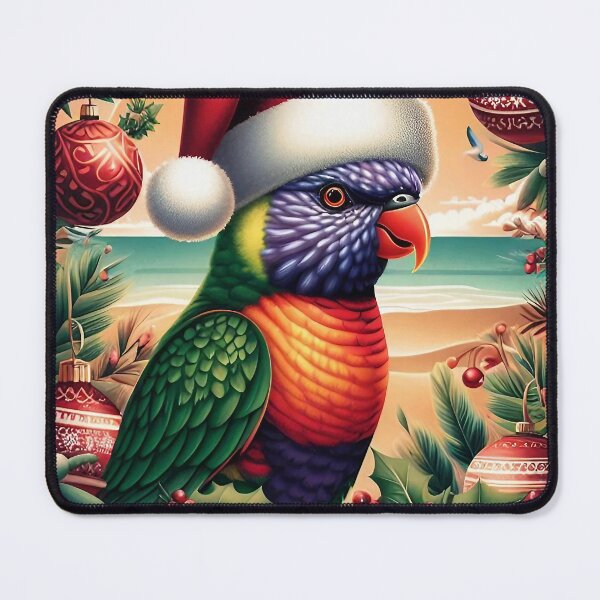 Item preview, Cute Australian Rainbow Lorikeet Christmas Design - Festive Holiday Greetings with Aussie Charm designed and sold by wildstraya.