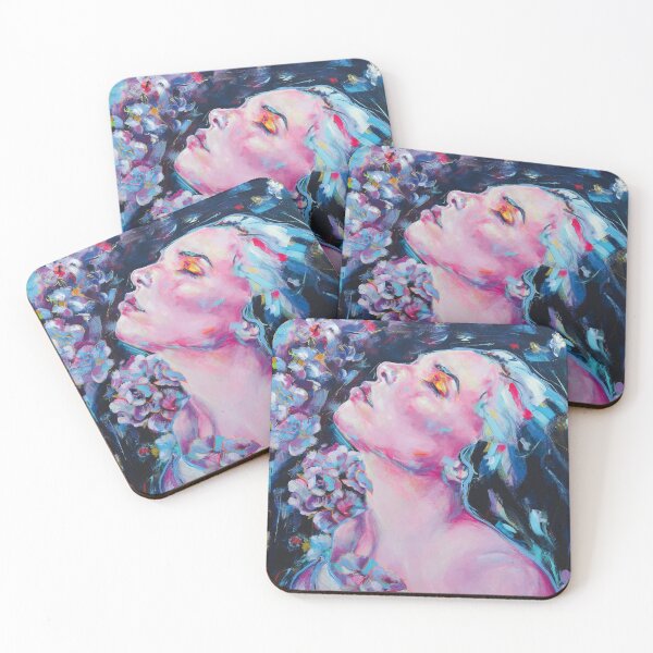 Item preview, Artist Woman Art Print Canvas Modern Art designed and sold by MagdaKlosArt.