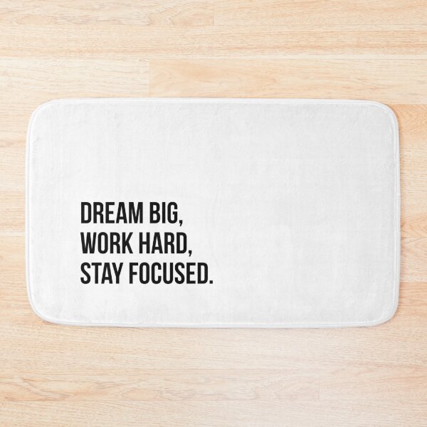 Item preview, Dream big, work hard, stay focused.  designed and sold by Enchantedbox.
