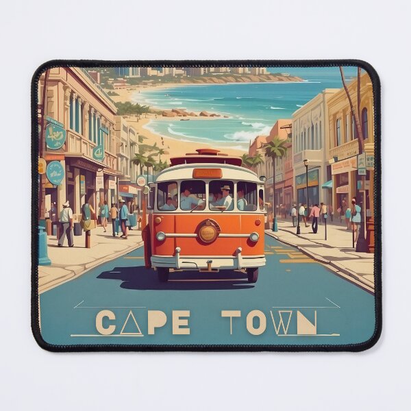 Item preview, Cape Town Vintage Retro Travel Poster: Discover South Africa's Beauty designed and sold by Ceemko's Vintage Corner.