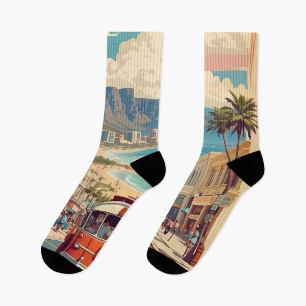 Item preview, Cape Town Vintage Retro Travel Poster: Discover South Africa's Beauty designed and sold by Ceemko's Vintage Corner.
