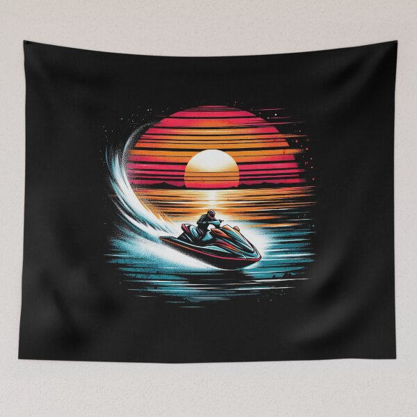 Item preview, Wave Rider Water Sport Jetski Design designed and sold by RedDesignSyc.