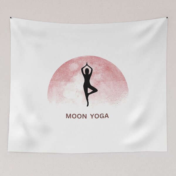 Item preview, pink moon yoga designed and sold by misslizzyspin.