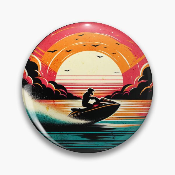 Item preview, Vintage Jetski Sunset Design designed and sold by RedDesignSyc.