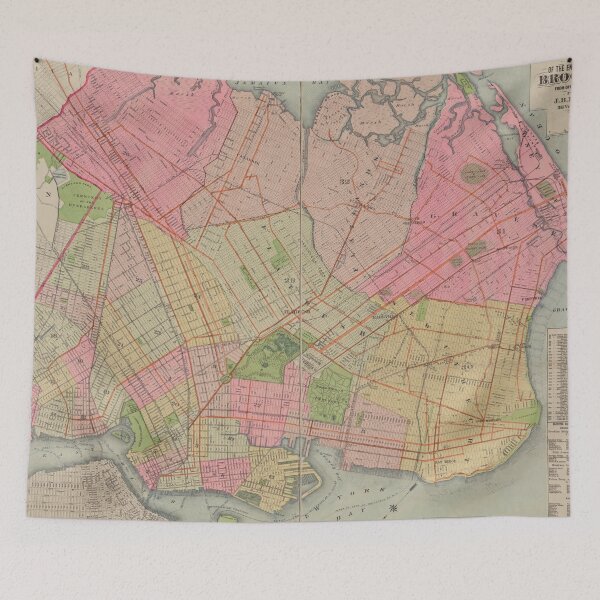 Item preview, Vintage Map of Brooklyn NY (1896) designed and sold by BravuraMedia.