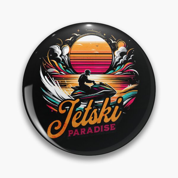 Item preview, Vintage Jetski Paradise Design designed and sold by RedDesignSyc.
