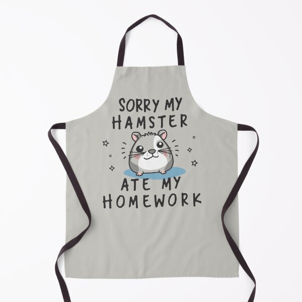 Item preview, Fluffy Culprit: sorry my hamster ate my homework designed and sold by EmeraldeaArt.