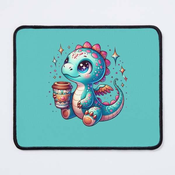 Item preview, Baby Dinosaur Holding a Cup of Coffee designed and sold by LILY ROSE.