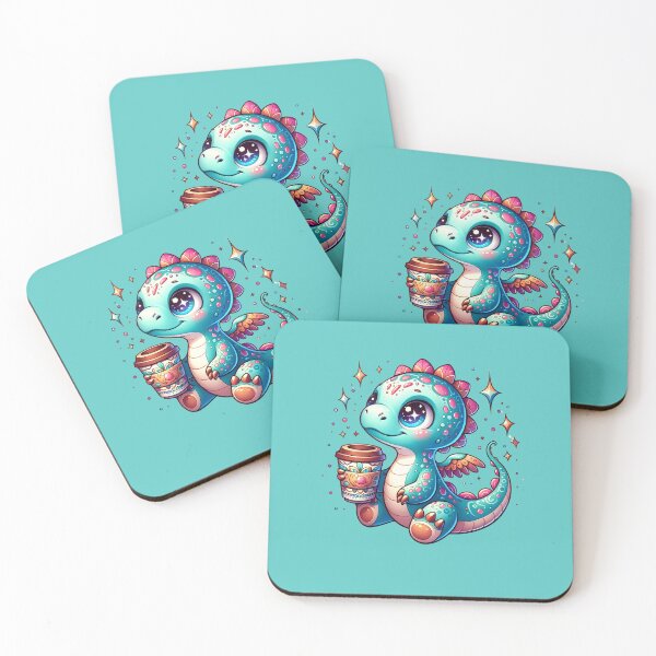Item preview,  Baby Dinosaur Holding a Cup of Coffee designed and sold by LILY ROSE.