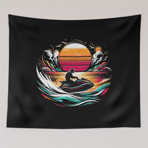 Item preview, Vintage Grafitti Jetski Design designed and sold by RedDesignSyc.