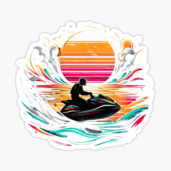 Item preview, Vintage Grafitti Jetski Design designed and sold by RedDesignSyc.