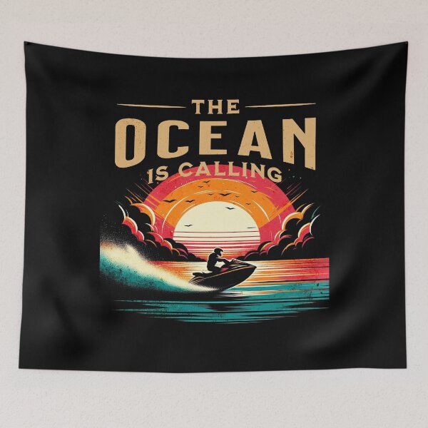 Item preview, The Ocean is Calling Jetski Design designed and sold by RedDesignSyc.
