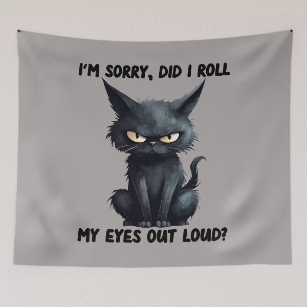 Item preview, Sarcastic Kitten Did I Roll My Eyes Out Loud Cat Lovers designed and sold by goodimagedesign.