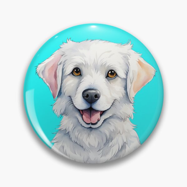 Item preview, Cute White Akbash Dog Portrait designed and sold by Bilisik.