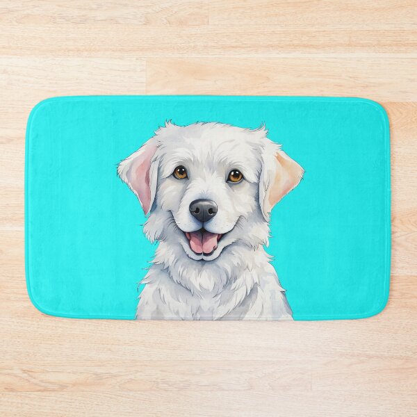 Item preview, Cute White Akbash Dog Portrait designed and sold by Bilisik.