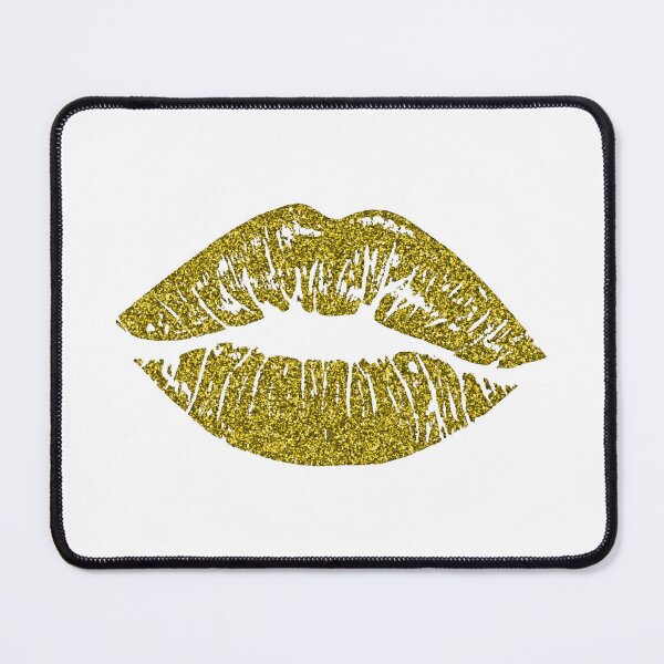 Item preview, Stylish Gold Glitter Lips  designed and sold by LionessLove.
