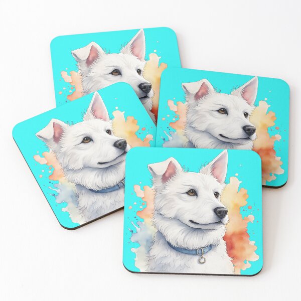 Item preview, Cute White Akbash Dog Portrait designed and sold by Bilisik.