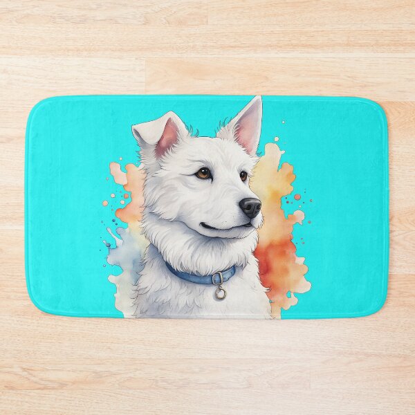 Item preview, Cute White Akbash Dog Portrait designed and sold by Bilisik.