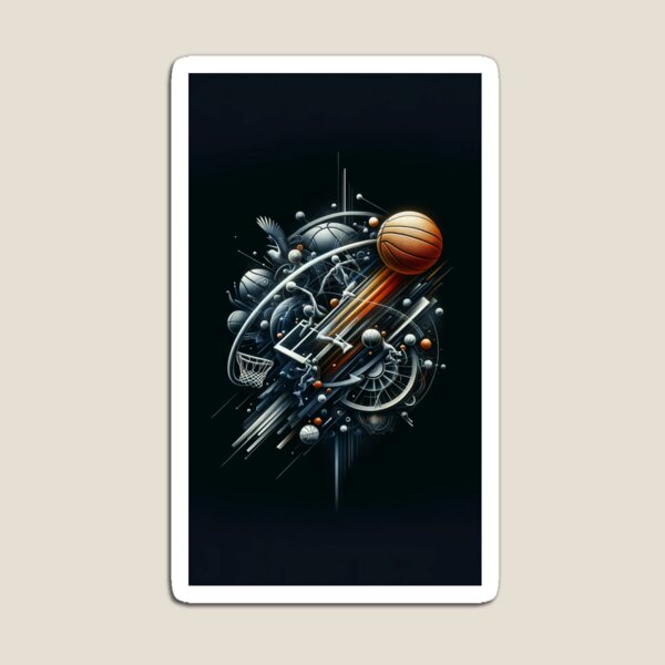 Item preview, Vertical Basketball Artwork with Black Background designed and sold by TYSM.