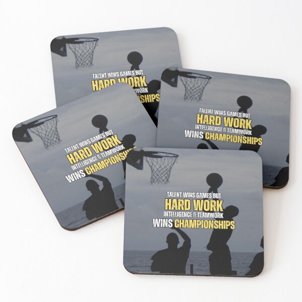 Item preview, Hard Work Teamwork Championship Basketball Motivation Quote designed and sold by hiunlimit.