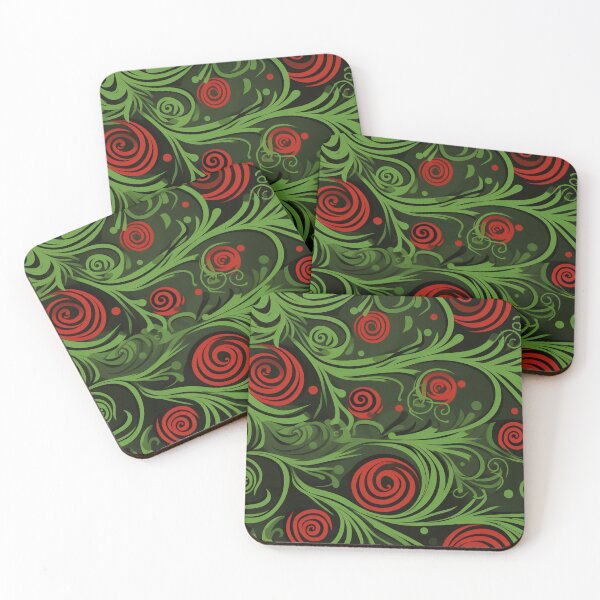Item preview, Rosy Whirlwind: A Burst of Happiness in Red and Green designed and sold by NeavesPhoto.