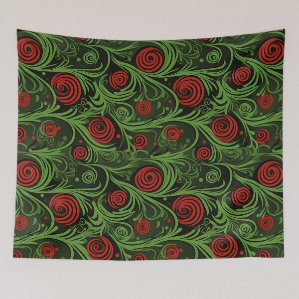 Item preview, Rosy Whirlwind: A Burst of Happiness in Red and Green designed and sold by NeavesPhoto.
