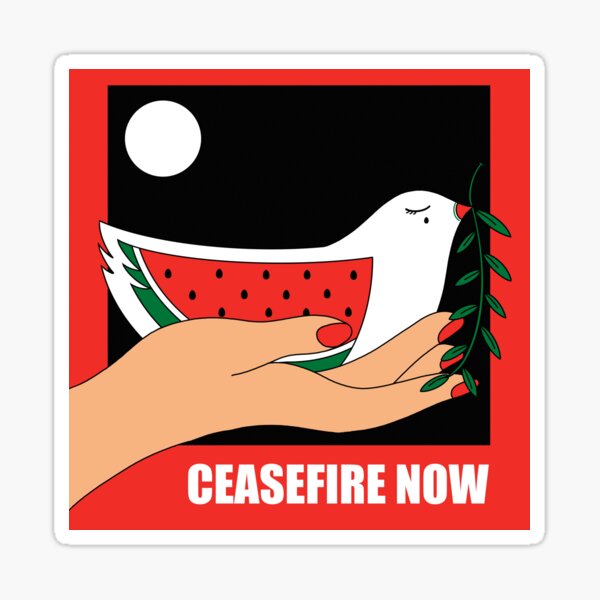 Item preview, Ceasefire Now designed and sold by Roshi-R.