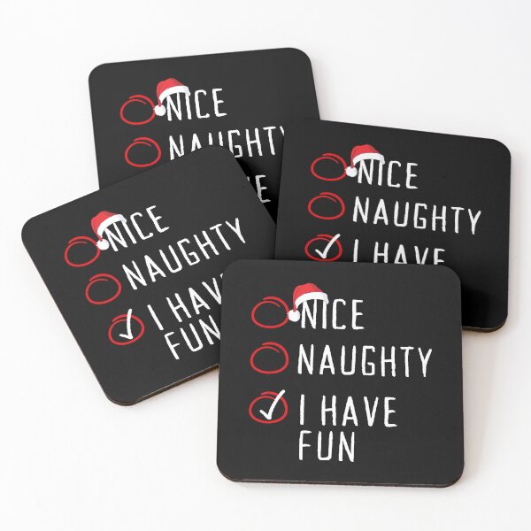 Item preview, Nice Naughty I Have Fun Christmas List Xmas Santa Claus designed and sold by Artisticlions-A.
