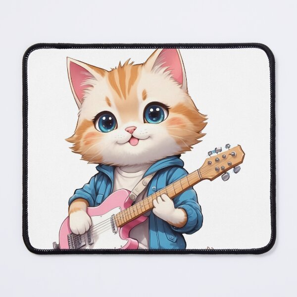 Item preview, World cat day playing the guitar designed and sold by wplamkung.