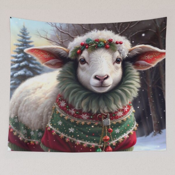 Item preview, A very cute christmas sheep designed and sold by M-Y-A-R-T-.