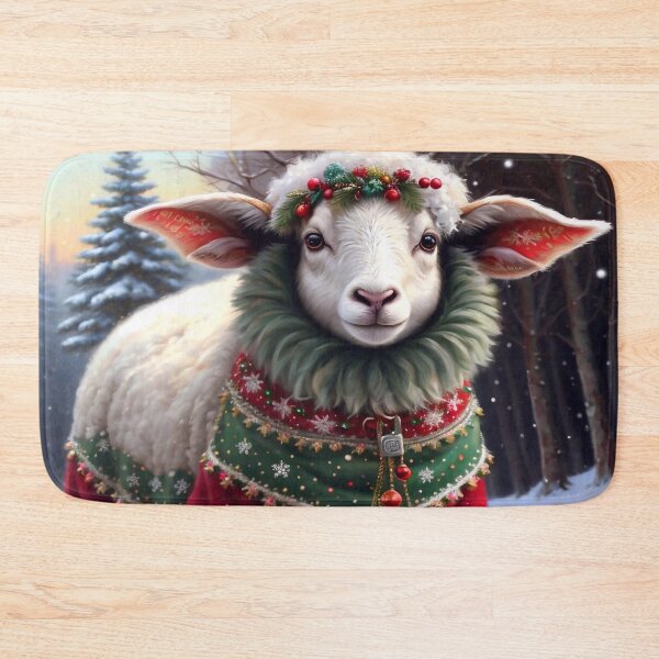 Item preview, A very cute christmas sheep designed and sold by M-Y-A-R-T-.