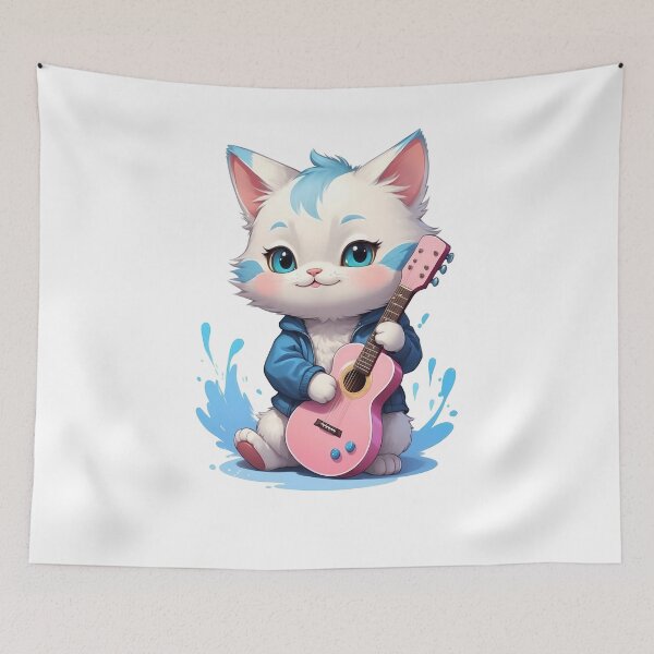 Item preview, World cat day playing the guitar designed and sold by wplamkung.